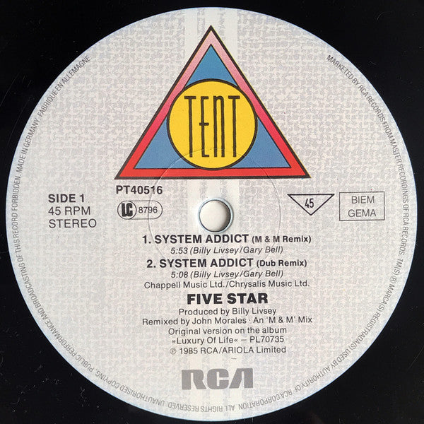 Five Star : System Addict (12", Maxi)