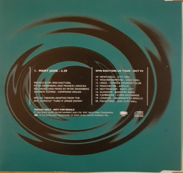 Spin Doctors : Mary Jane (CD, Single, Promo)