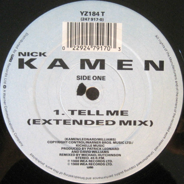 Nick Kamen : Tell Me (12")