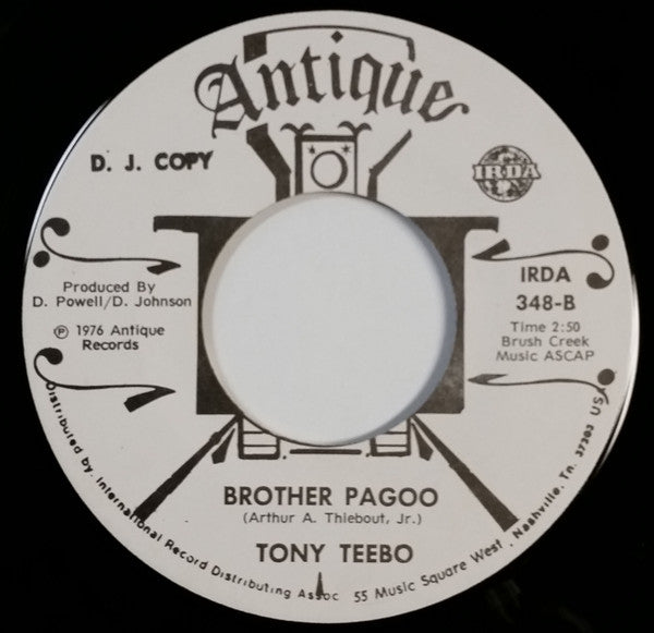 Tony Teebo : Raging Rhythm / Brother Pagoo (7", Single, Promo)
