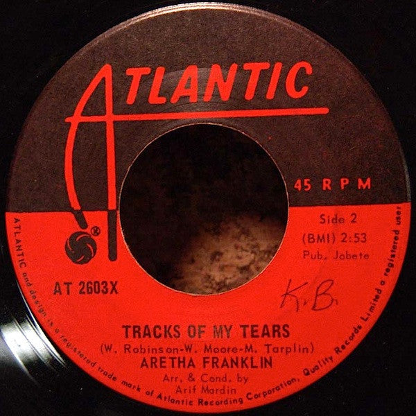 Aretha Franklin : The Weight / Tracks Of My Tears (7", Single)