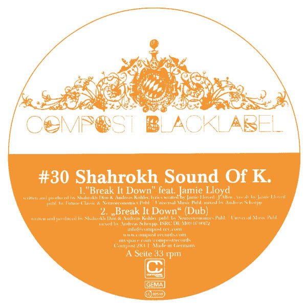 Shahrokh Sound Of K.* : Break It Down (12")