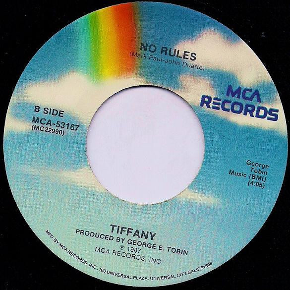 Tiffany : I Think We're Alone Now (7", Single, Pin)