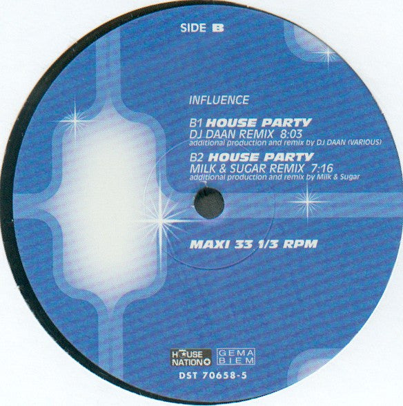 Influence : House Party (12", Maxi)