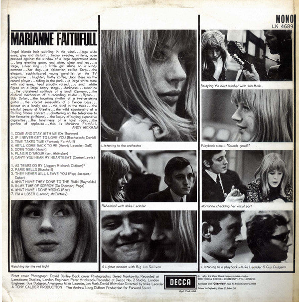 Marianne Faithfull : Marianne Faithfull (LP, Album, Mono)