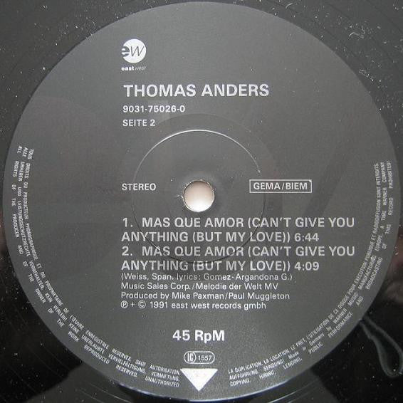 Thomas Anders : Can't Give You Anything (But My Love) (12", Maxi)