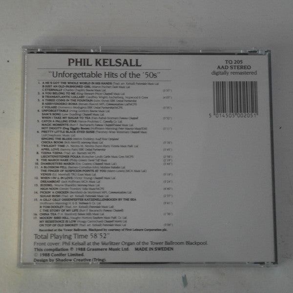 Phil Kelsall : Unforgettable Hits Of The 50s (CD, Album)