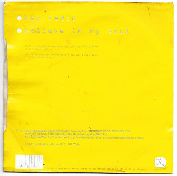 The Peaceniks : Hey Radio (7")