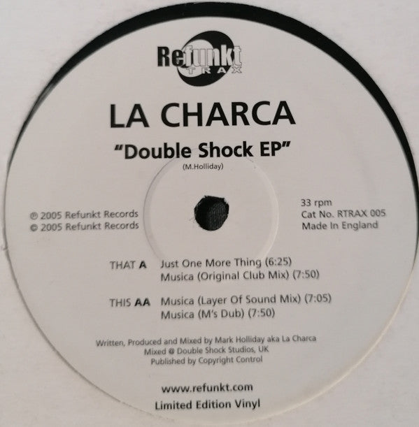 Mark Holliday : Double Shock EP (12", Ltd)