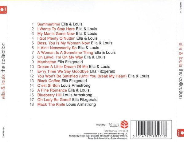 Ella Fitzgerald & Louis Armstrong : The Collection (CD, Comp)