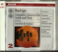 Joaquín Rodrigo • The Romeros / Sir Neville Marriner / Antonio De Almeida : Complete Concertos For Guitar And Harp (2xCD, Comp, RM)