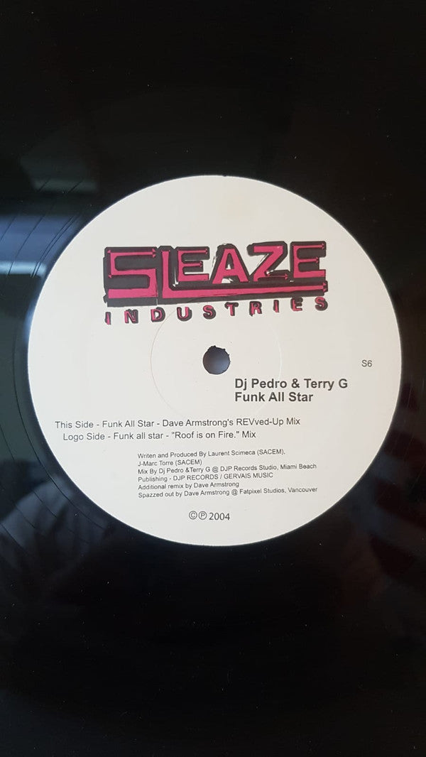 DJ Pedro & Terry G : Funk All Star - The Remixes (12")