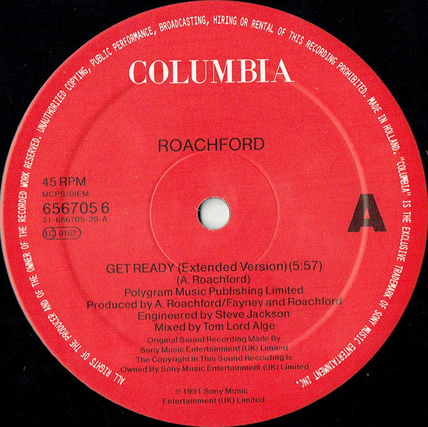 Roachford : Get Ready ! (Extended Version) (12", Single)