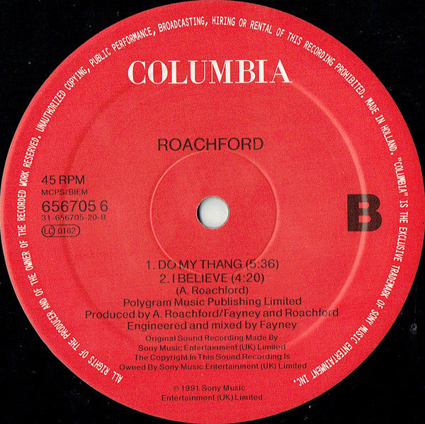 Roachford : Get Ready ! (Extended Version) (12", Single)