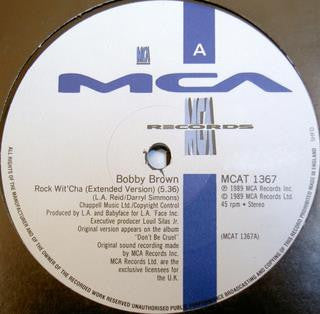 Bobby Brown : Rock Wit'Cha (12")