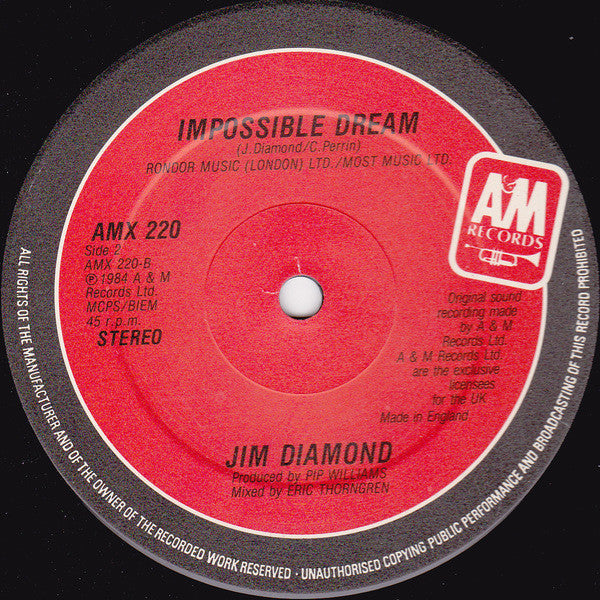 Jim Diamond : I Should Have Known Better (12", Single)