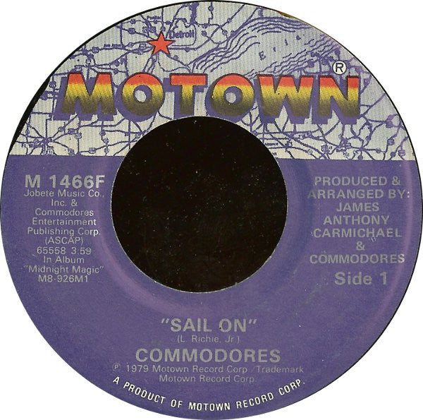 Commodores : Sail On (7")