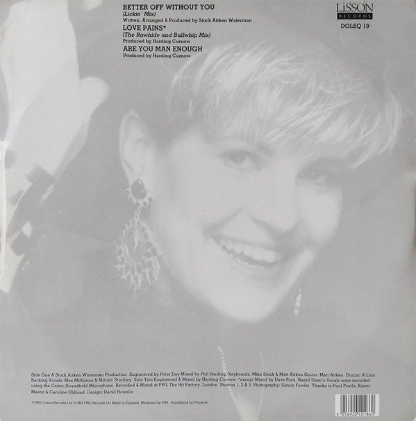 Hazell Dean : Better Off Without You (12", Single)