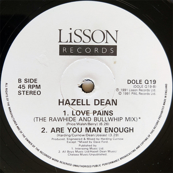 Hazell Dean : Better Off Without You (12", Single)