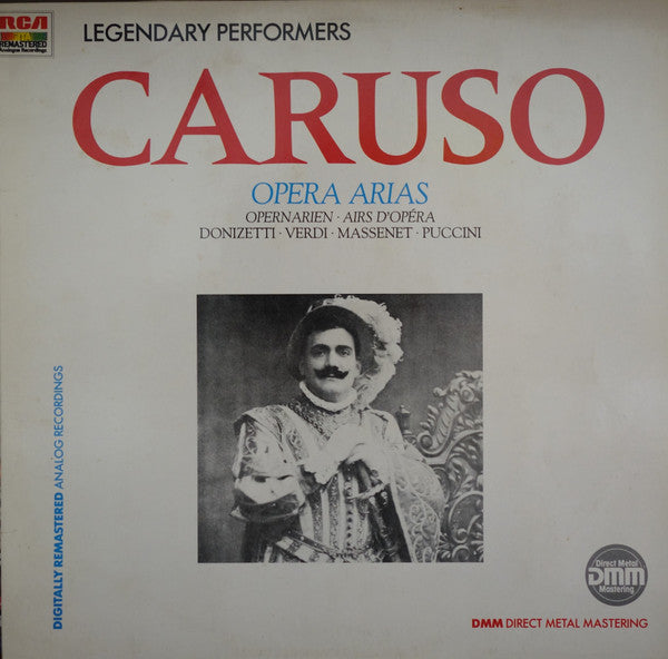 Enrico Caruso : Opera Arias (LP, Comp, Mono)