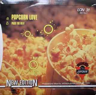 New Edition : Popcorn Love (7", Single, Inj)