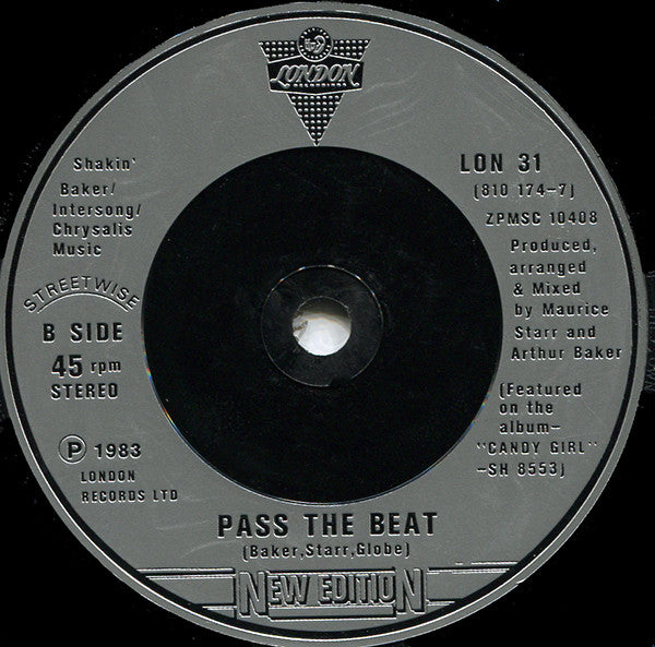 New Edition : Popcorn Love (7", Single, Inj)