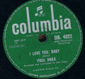 Paul Anka : I Love You, Baby / Tell Me That You Love Me (Shellac, 10")
