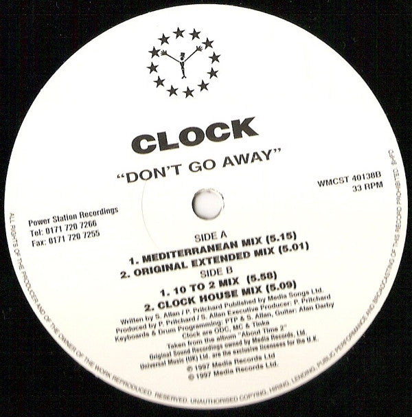 Clock : Don't Go Away (12")