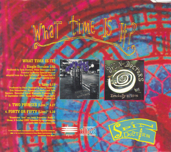 Spin Doctors : What Time Is It? (CD, Maxi)