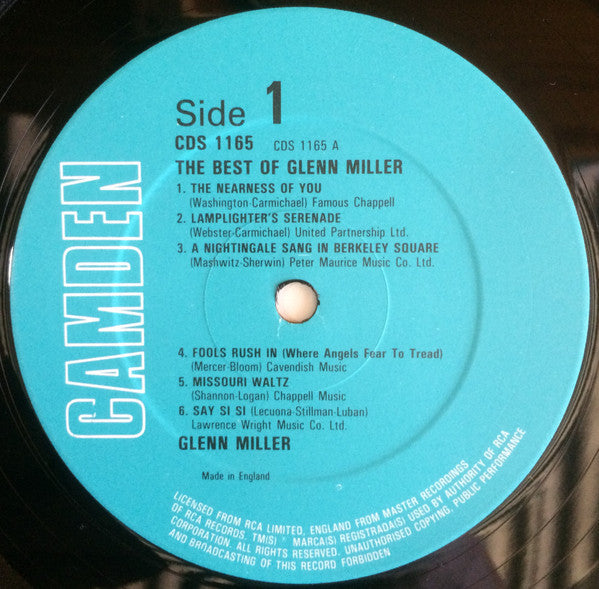 Glenn Miller : The Best Of Glenn Miller (LP, Comp)