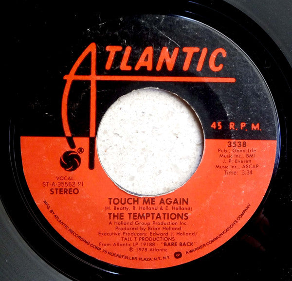The Temptations : Ever Ready Love / Touch Me Again (7")