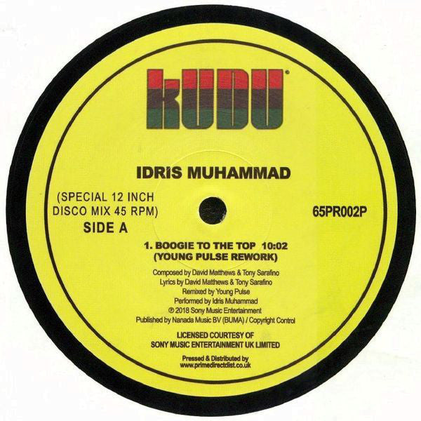 Idris Muhammad : Boogie To The Top (12")