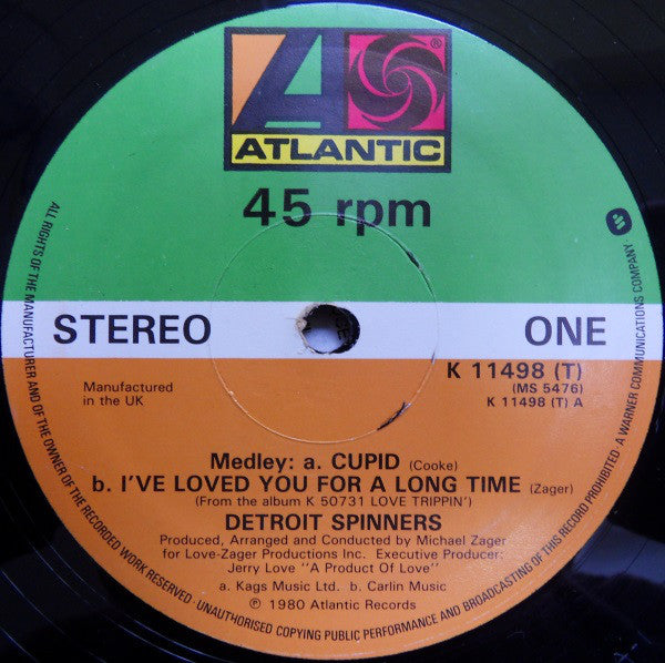 Spinners : Medley: Cupid / I've Loved You For A Long Time (12")