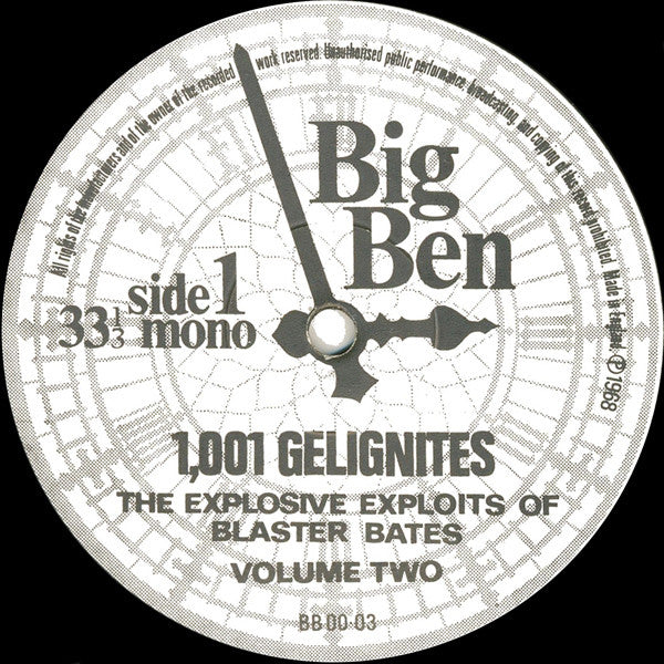 Blaster Bates : 1,001 Gelignites (LP, Mono)