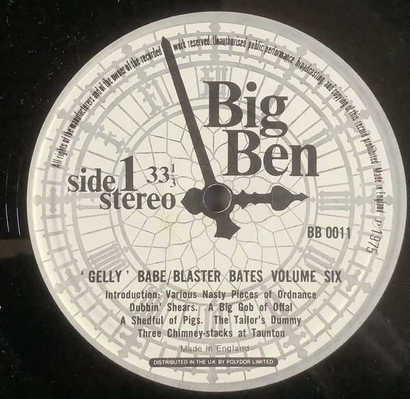 Blaster Bates : 'Gelly' Babe (LP)