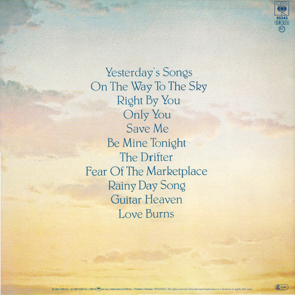 Neil Diamond : On The Way To The Sky (LP, Album)