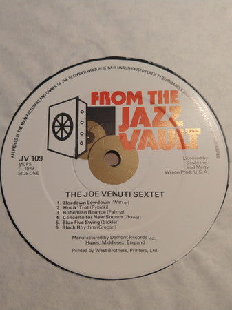 Joe Venuti And The Blue Five : Joe Venuti And The Blue Five (LP, Album, Mono)
