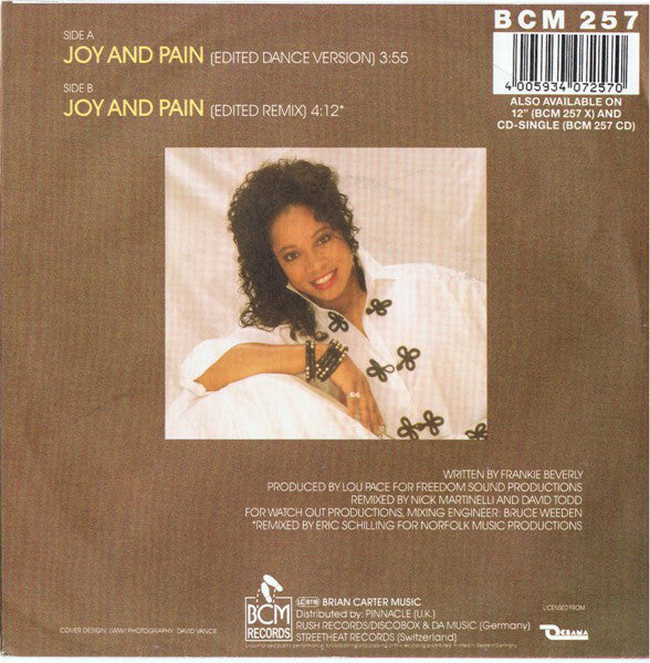 Donna Allen : Joy And Pain (7", Single)