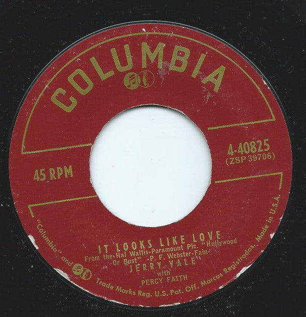 Jerry Vale With Percy Faith : It Looks Like Love / All Dressed Up With A Broken Heart (7")