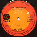 Matt Monro : If There Ever Is A Next Time (7", Single, Sol)
