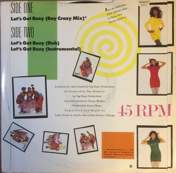 Teen Dream With Matt Seward : Let's Get Busy (12")