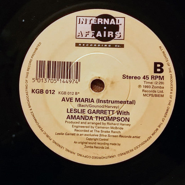 Lesley Garrett With Amanda Thompson (5) : Ave Maria (7", Single)