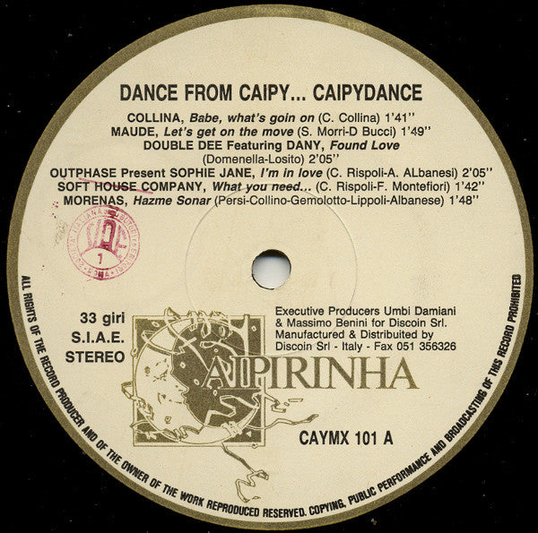 Various : Tendentia Megamix (Dance From Caipy... Caipydance) (12")