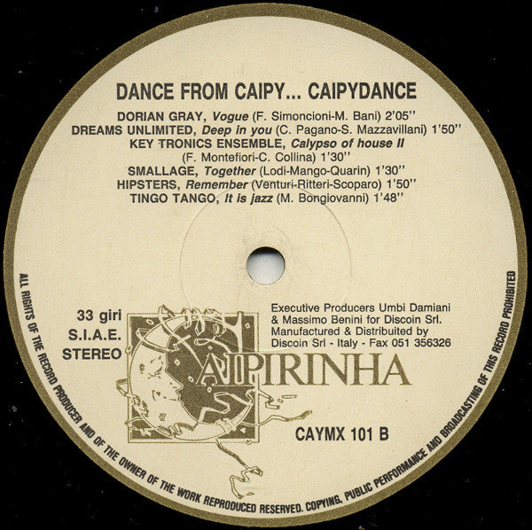 Various : Tendentia Megamix (Dance From Caipy... Caipydance) (12")