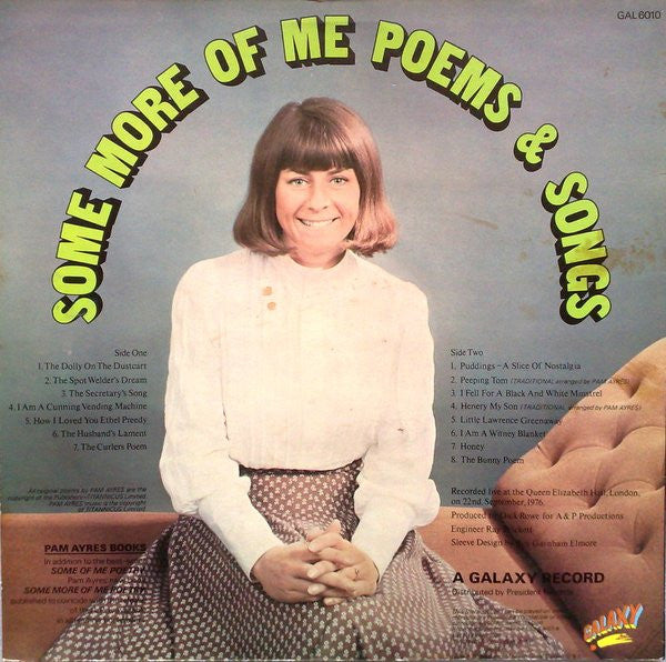Pam Ayres : Some More Of Me Poems & Songs (LP, Album)