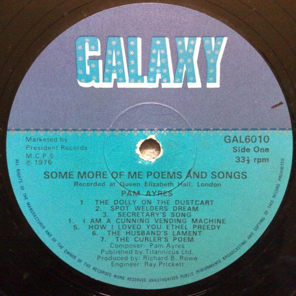 Pam Ayres : Some More Of Me Poems & Songs (LP, Album)