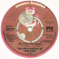 Gladys Knight And The Pips : So Sad The Song (7")