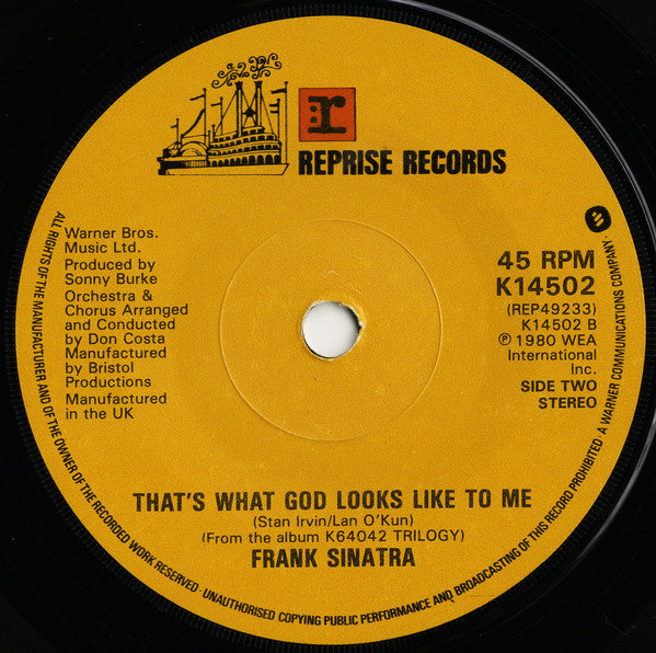 Frank Sinatra : New York New York   (7", RE, Pap)