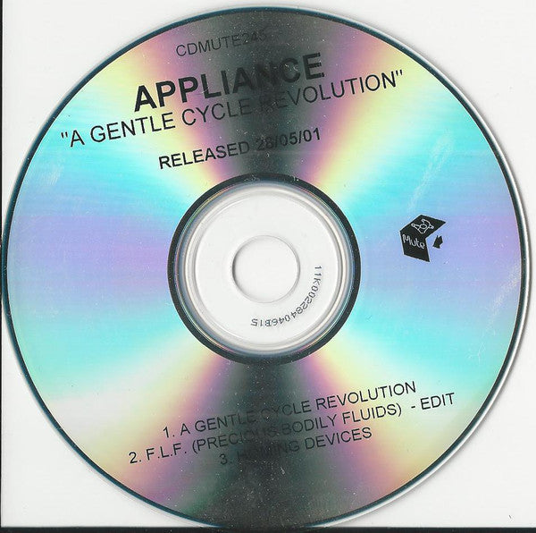 Appliance : A Gentle Cycle Revolution (CDr, Single, Promo)