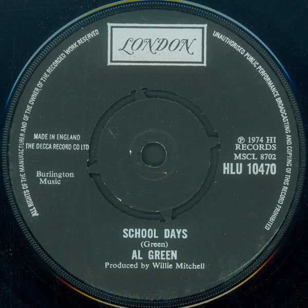 Al Green : Sha-la-la (Make Me Happy) (7", Single, Sin)